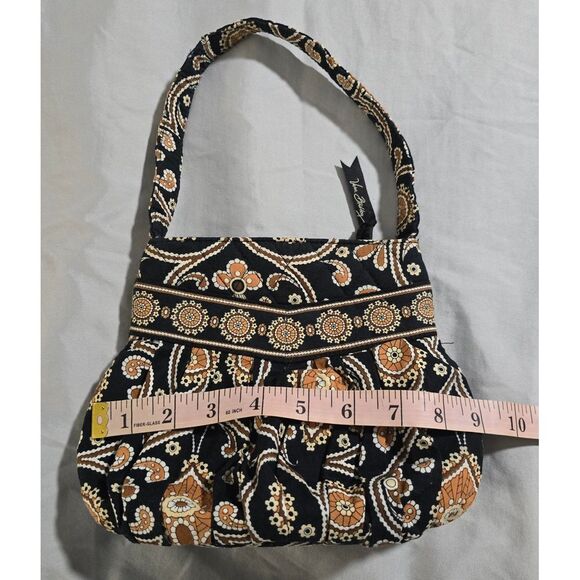 Vera Bradley Hannah Bag in Caffe Latte Retired Paisley Print Small Purse Handbag - Picture 5 of 5